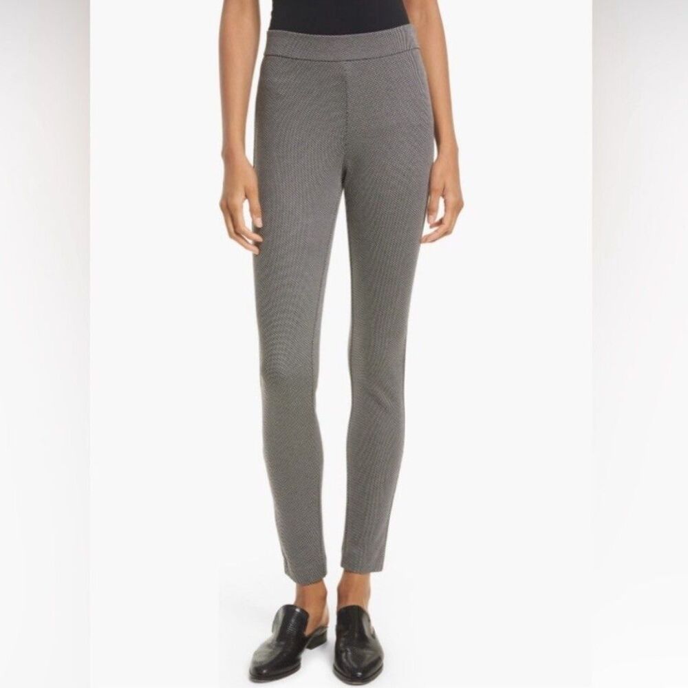 Theory Adbelle Flannel Tweed Leggings Skinny Stretch Pants Ponte Knit Pull On S